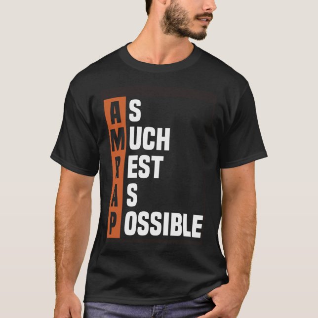 T-shirt Branché Autant de reste que possible AMRAP (Devant)