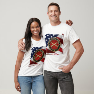 T-shirt Branche de l'artillerie de campagne Insigne Éditio