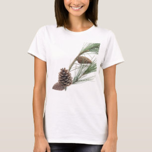 T-shirt Branche de pin avec les cônes