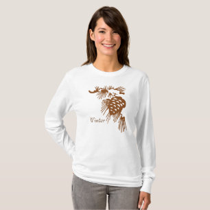 T-shirt - Branche de pin d'hiver