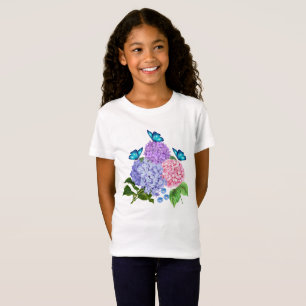 T-Shirt BRANCHE D'HYDRANGES AVEC BOUTEILLE