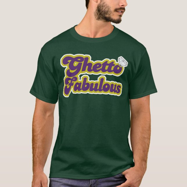 T-shirt branché du ghetto (Devant)