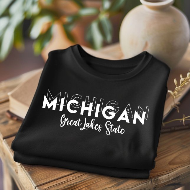 T-shirt branché Michigan Great Lakes State (Créateur téléchargé)