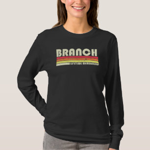 T-shirt Branche Nom de famille Retro Vintage 80s 90s Anniv