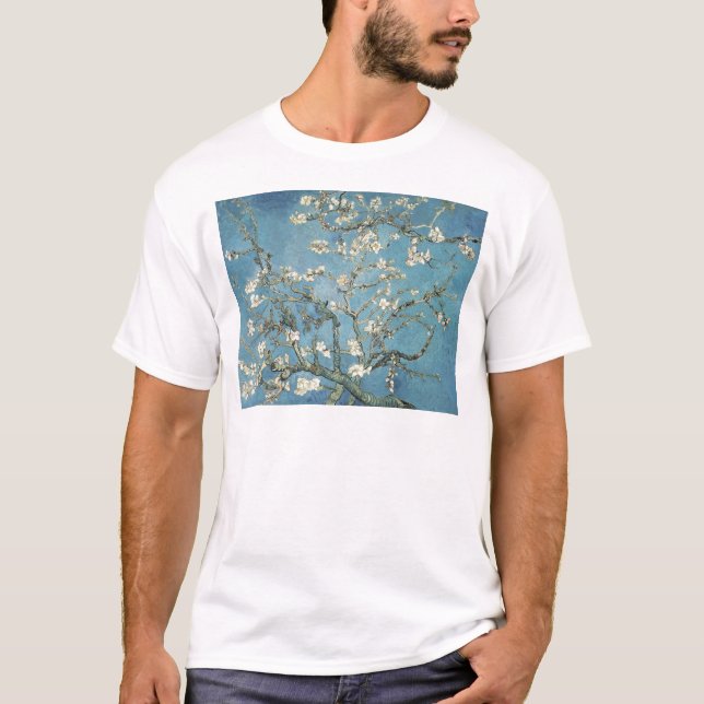T-shirt Branches d'amande de Vincent van Gogh | en fleur, (Devant)