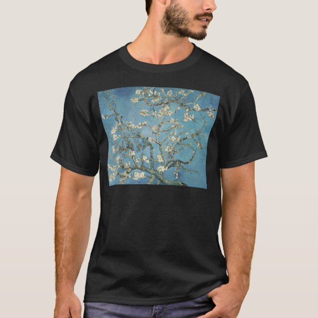 T-shirt Branches d'amande de Vincent van Gogh | en fleur, (Devant)
