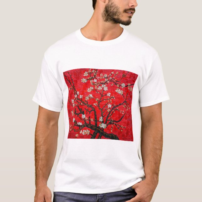 T-shirt Branches d'Amandiers en Blossom, Van Gogh (Devant)