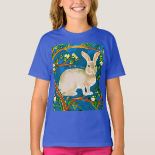 T-shirt Branches de lapin sauvage et de fleurs