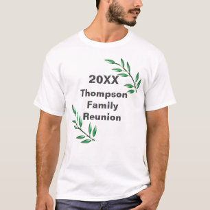 T-shirt Branches de l'arbre de réunion familiale Feuilles