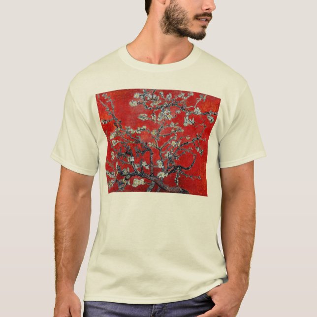 T-shirt Branches de Vincent van Gogh avec la fleur (Devant)