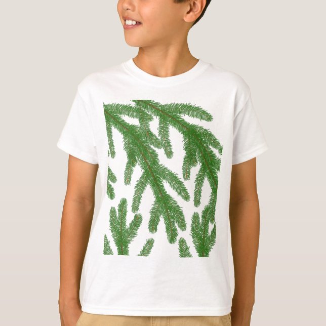 T-shirt Branches du sapin de Noël (Devant)
