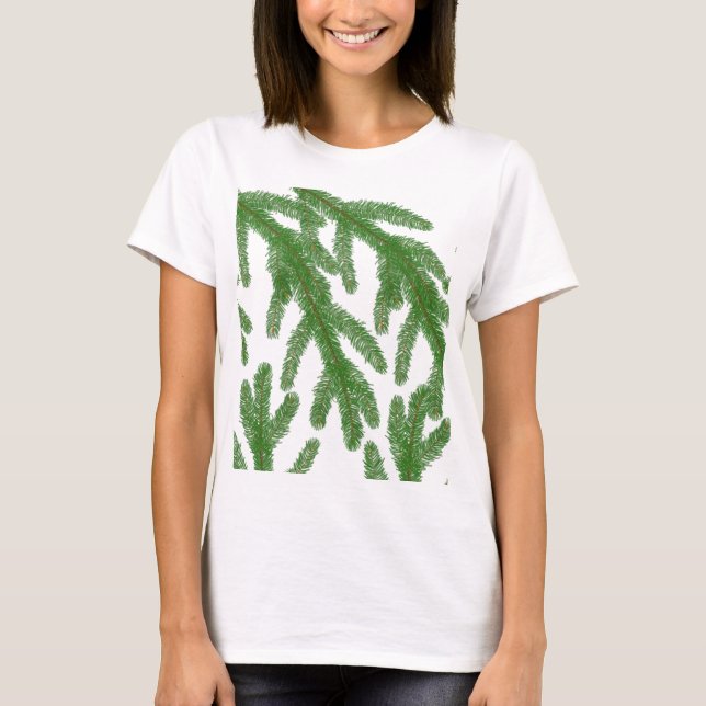 T-shirt Branches du sapin de Noël (Devant)