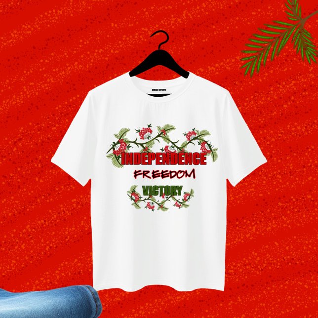 T-shirt Branches viburnum avec conception de texte (Créateur téléchargé)