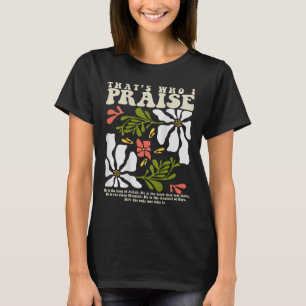 T-shirt Brandon C'est Qui Je Loue Jésus Christian Lake Me