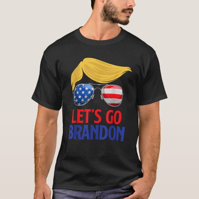T-shirt Brandon laisse aller Brandon Trump America Fla (Devant)