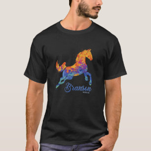 T-shirt Branson Missouri Mo Horse Vacances Souvenir