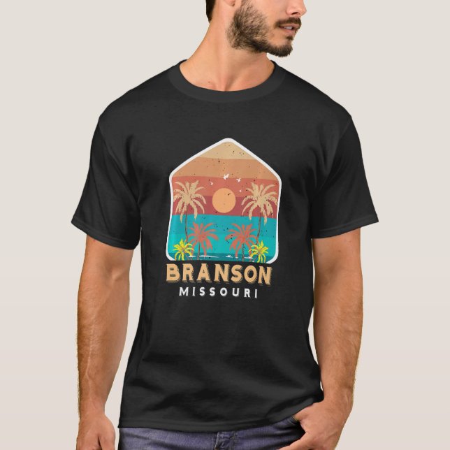 T-shirt Branson Vacation Missouri Camping Travel Hiking Na (Devant)