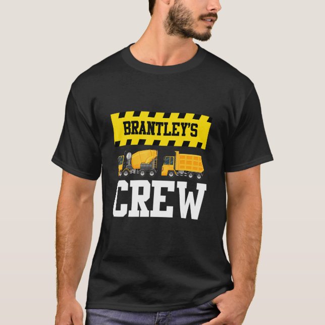 T-shirt Brantley Construction Crew Custom Dumptruck Dump T (Devant)
