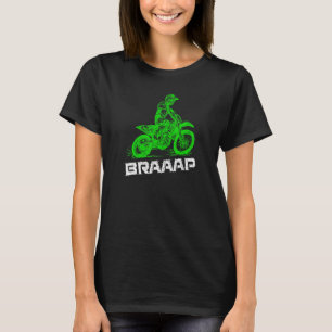 T-shirt Brap Braap 2 Stroc Envoyer Motocross Dirt Bike Gr