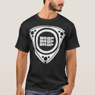 T-shirt Brap Brap Brap Blanc Rotation