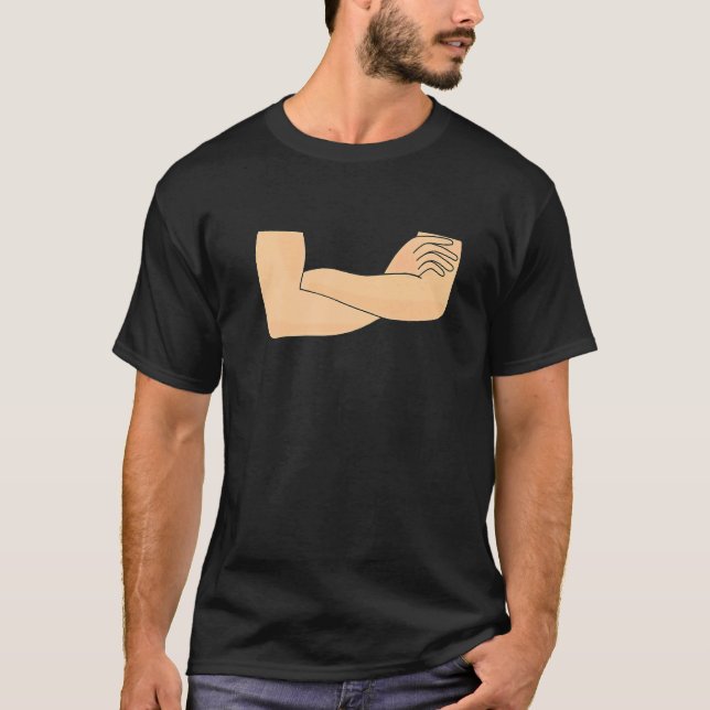 T-shirt Bras croisés  Apparence Expression sûre d'elle-mêm (Devant)