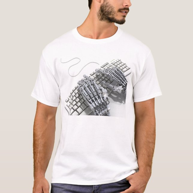 T-shirt Bras de robots (Devant)