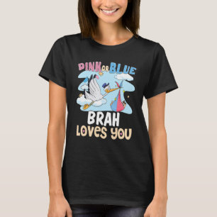 T-shirt Bras rose ou bleu vous aime meilleur frère toujour