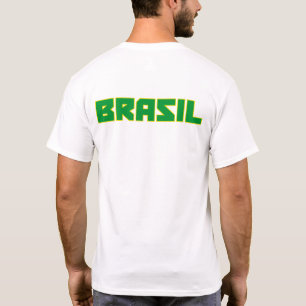 T-shirt Brasil ( Brésil ) texte en gras et symbole de drap