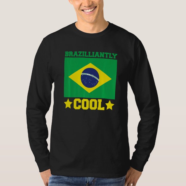 T-shirt Brasil Brésilienne Brésilienne Racines Brasilei Co (Devant)