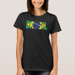 T-shirt Brasil Drapeau Brésilien Soccer Ventilateur Hommes
