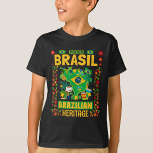 T-shirt Brasil Drapeau Idée De Tenue Pour Enfants Brésil &