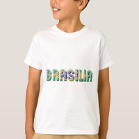 Brasilia Brasil Brésil Typographie Drapeau Couleur