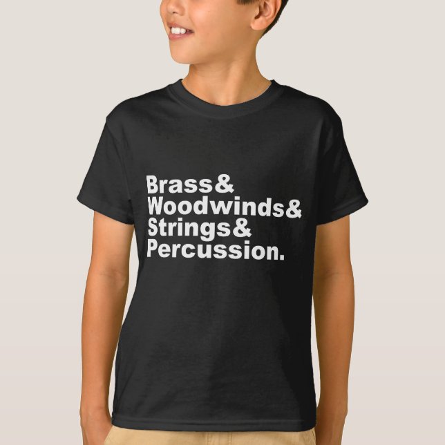 T-shirt Brass & Woodwinds & Strings & Percussion Orchestre (Devant)