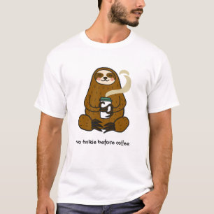 T-shirt Brassée Lente : Aimant Le Café Tee