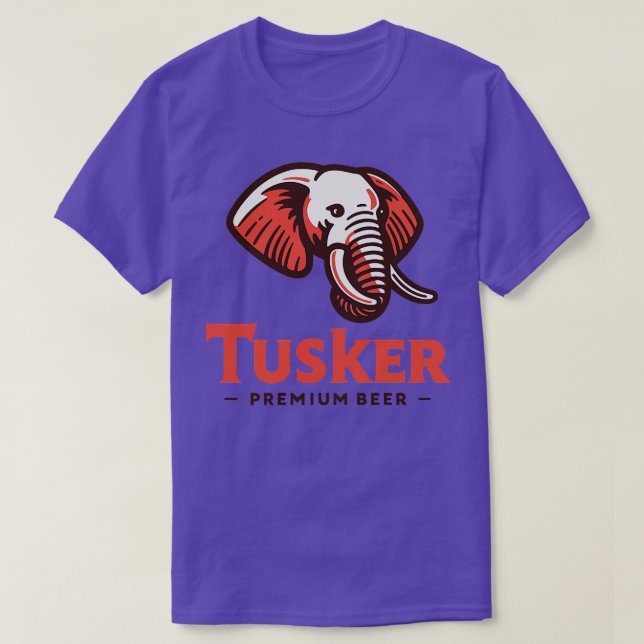 T-shirt Brasserie Tusker Premium Bière Vintage abandonnée (Design devant)