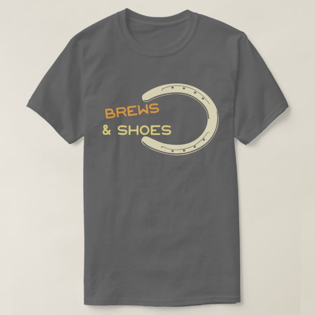 T-shirt Brasseries et chaussures Horseshoe Ringer Pitching (Design devant)