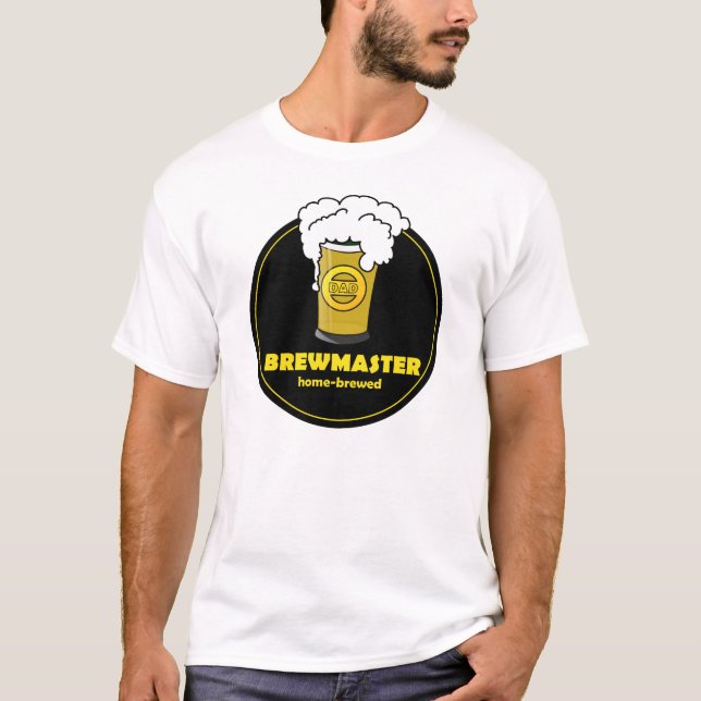 T-shirt Brasseur Beer père brassé à la maison papa (Devant)