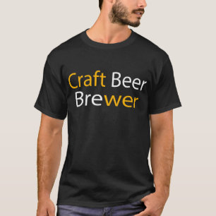 T-shirt Brasseur de bière d'artisanat noir