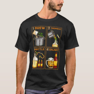 T-shirt Brasseur de bière maison Brasserie Hop Craft Bière