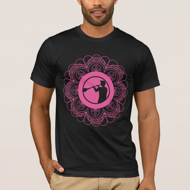 T-shirt Brasseur de verre Mandala profession Art soufflant (Devant)