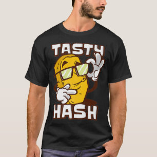 T-shirt Brasty Hash Browns Petit déjeuner Nourriture Hash