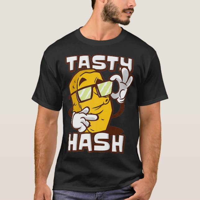 T-shirt Brasty Hash Browns Petit déjeuner Nourriture Hash  (Devant)