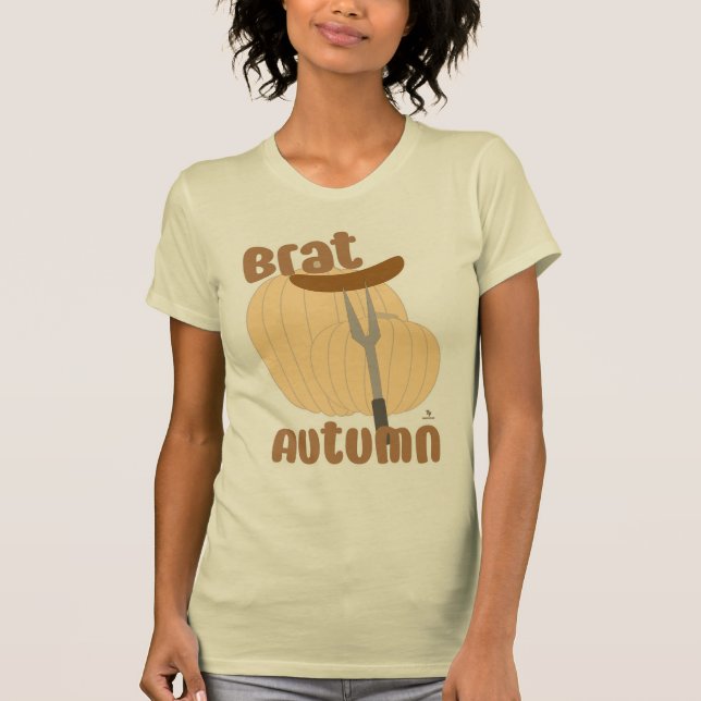 T-shirt Brat Automne drôle Trending Slogan (Devant)