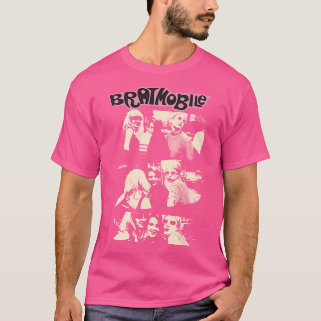 T-shirt Bratmobile Riot Grrrrl (Devant)