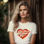 T-shirt Braut Und Team Braut Bachelorette Coeur Rétro<br><div class="desc">Braut Und Team Braut Bachelorette Retro Coeur T-shirt Mariée Babe T-shirt Mariée Retro Mariée La Mariée Vintage Devenir la Mariée de la MariéeTribe</div>
