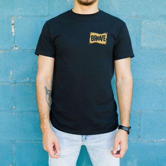 T-shirt BRAVE Bold Streetwear Typography Tee (Brave)