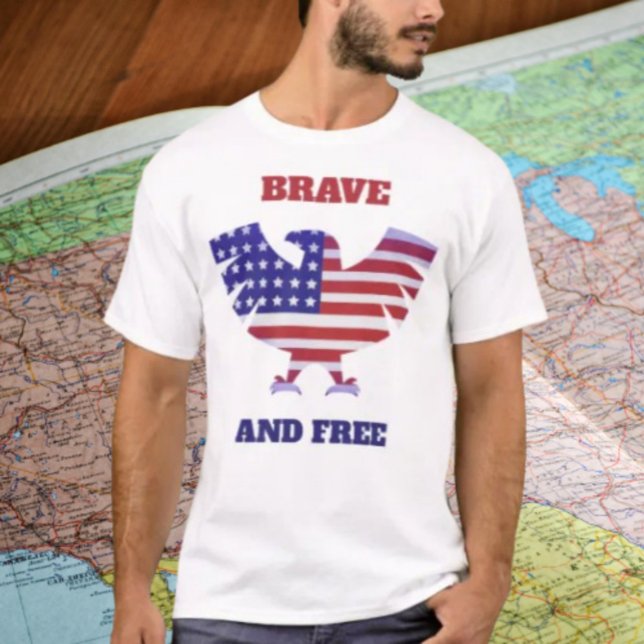 T-shirt Brave et libre (Créateur téléchargé)
