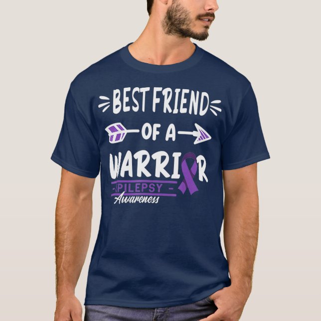 T-shirt Brave I Best Friend I Epilepsy Awareness I (Devant)