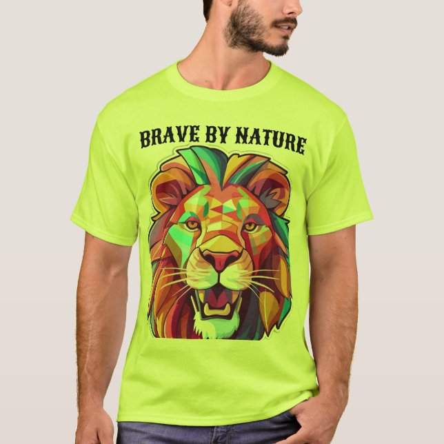 T-shirt Brave par nature - Lion Instinct Tee (Devant)