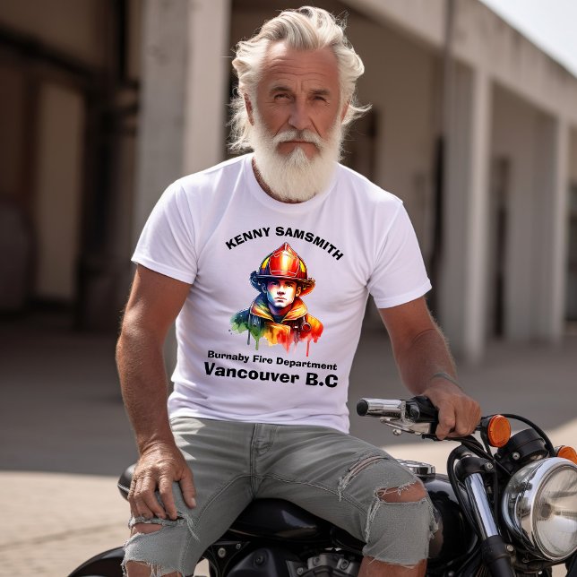 T-shirt Brave pompier prêt pour les urgences (Créateur téléchargé)